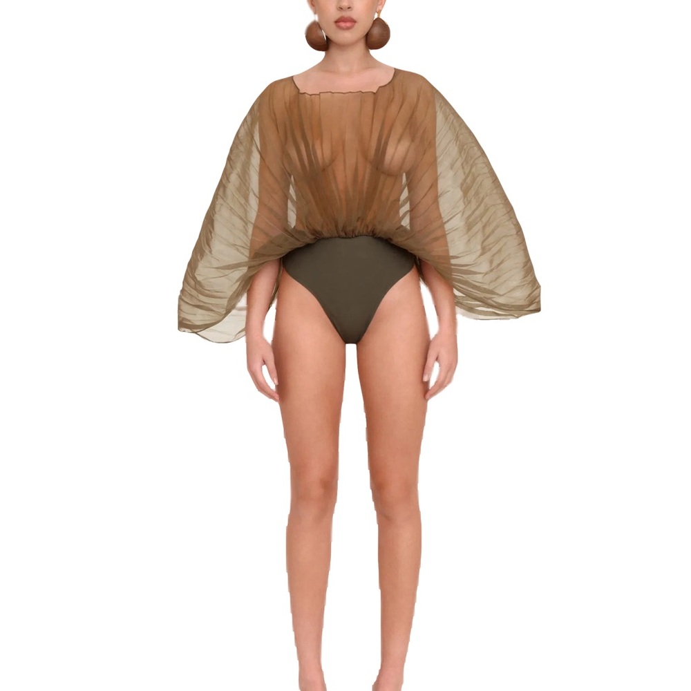 Andrea Iyamah Sombra Bodysuit NWT Jade